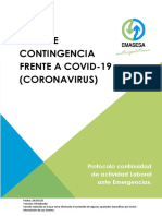 Plan de Contingencia Frente A COVID 192020200324v8reducida 2 PDF