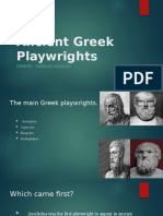 Ancient Greek Playwrights (Yazan Ali Jadallah)