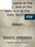 In The Name of The Father, and of The Son, and of The Holy Spirit