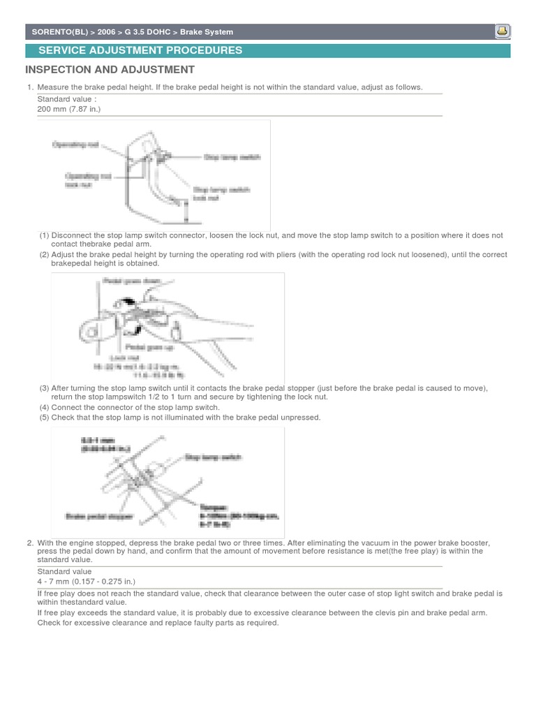 A9RFC4F Kia Sorento Brakes PDF Brake Vehicle Parts