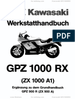 Kawasaki. Werkstatthandbuch GPZ 1000 RX (ZX 1000 A1) Ergänzung Zu Dem Grundhandbuch GPZ 900 R (ZX 900 A)