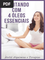 meditando com 4 oleos essenciais