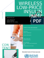 Wireless Low-Price Insulin Pump: Presented by Camilabustos Diego Gómez Sebastián Olivares