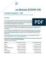 Coronavirus Disease (COVID-19) : Situation Report - 120