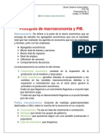 Principios de Macroeconomía y PIB