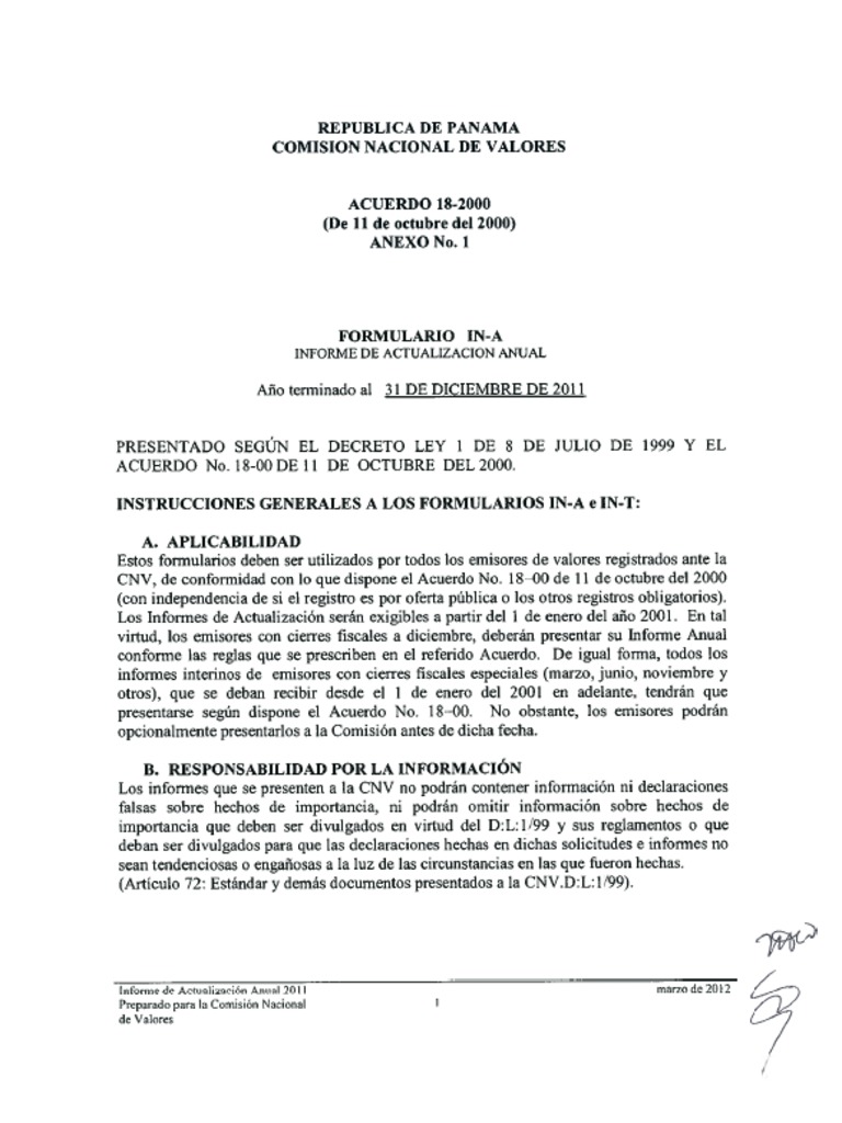 Estados Financieros Enel Fortuna 2011 | PDF | Amortización (Negocio ...