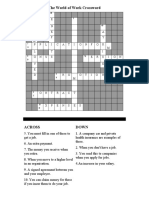 The World of Work Crossword