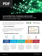 Qlik Nprinting Training Brochure Qlik Nprinting Training Brochure