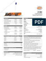 Load Haul Dump General Specification: Capacities Powertrain