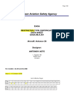 European Aviation Safety Agency: Easa Restricted-Type Certificate Data Sheet EASA - IM.A.351