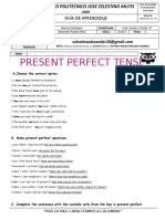 Present Perfect Tense: Guía de Aprendizaje