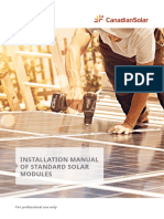 Installation Manual of Standard Solar Modules: For Professional Use Only