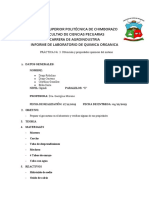 Informe de Laboratorio Quimica Organica Obtención Del Metano