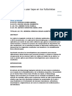 Benefícios de usar tape en los futbolistas