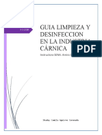 Guia Limpieza y Desinfeccion en La Industria Cárnica