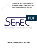 Carta de Apoio Institucional