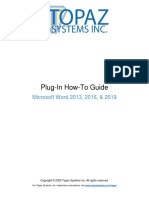 Plug-In How-To Guide: Microsoft Word 2013, 2016, & 2019