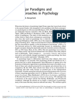 1 Major Paradigms and Approaches in Psychology: John G. Benjafield