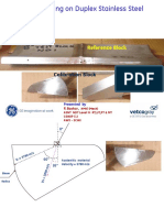 Ultrasonic Testing On Duplex Stainless Steel: Reference Block