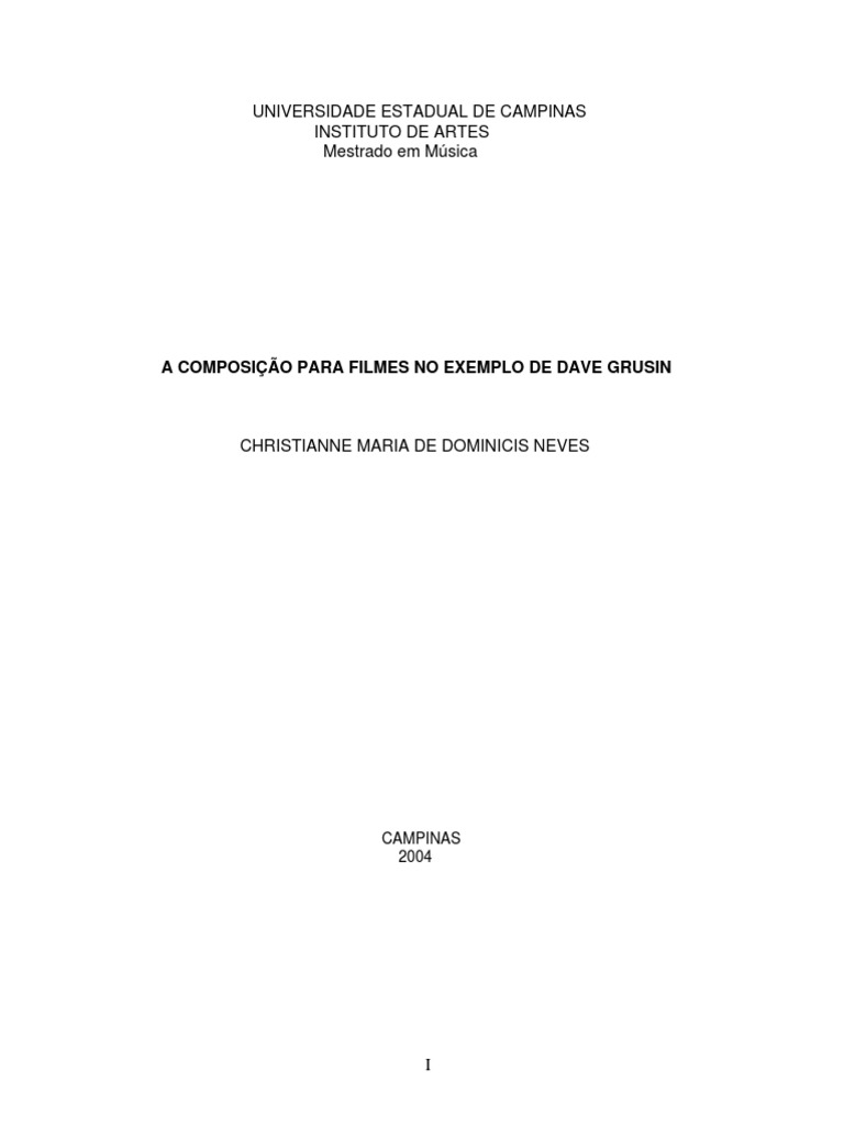 Composição para Filmes-Neves, Christianne Maria de Dominicis PDF Jazz Piano
