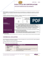 Description Du Cycle de Certification: Les Pre-Requis