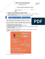 ESPAÑOL 4 GUIA 3.1 Textos Instructivos. La Receta BLOG1 PDF