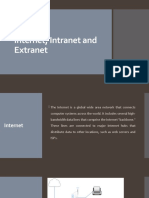 Internet, Intranet and Extranet