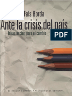 Ante La Crisis Del País Ideas-Acción para El Cambio by Fals-Borda, Orlando