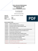 Jadual Fils Penjas - Online - Genap 2019 - 2020 - Kls Jumat