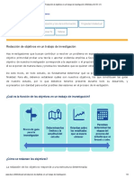 Redaccion de Objetivos en Un Trabajo de Investigacion Biblioteca DUOC UC