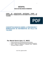 Obras Preventivas y Correctivas de Problemas de Inestabilidad - Conceptos Básicos