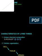 Biology Lecture: Characteristics of Living Things