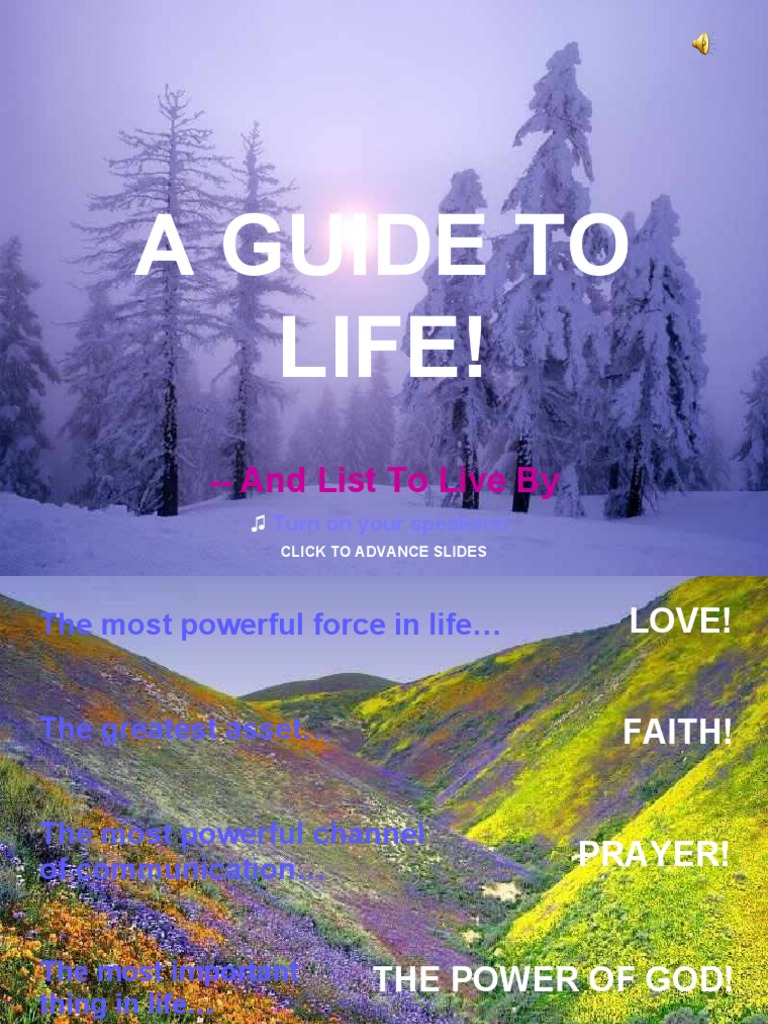 A Guide To Life And List To Live By Pdf