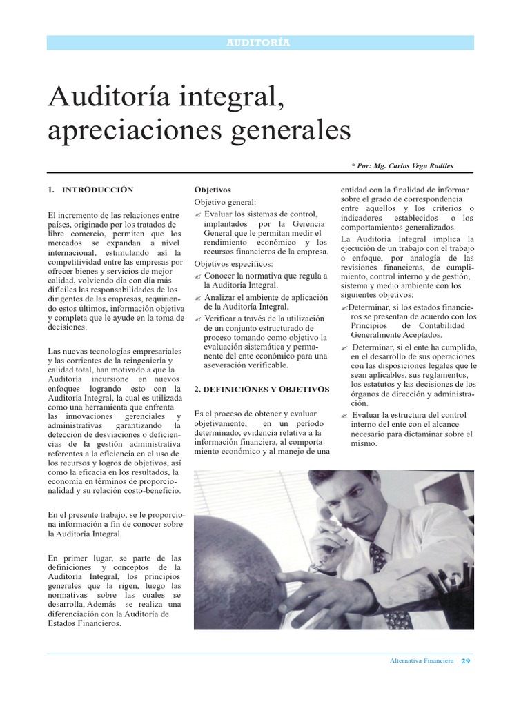 Auditoría Integral: Conceptos y Normas | PDF | Auditoría | Contralor