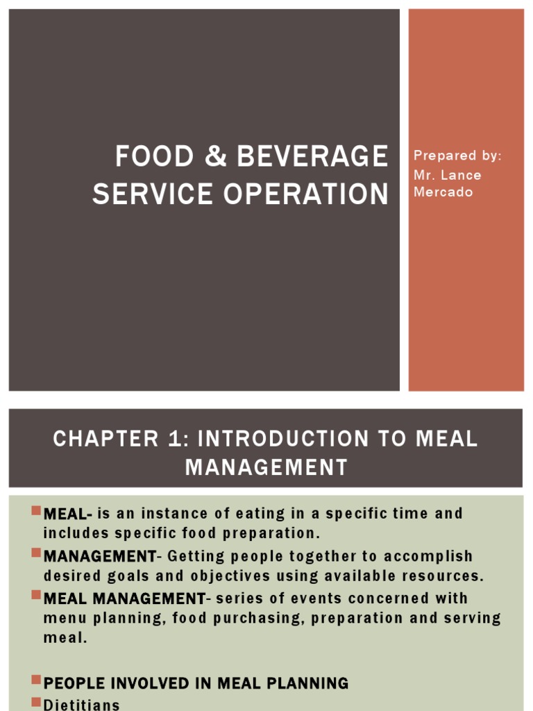 Meal Management and Menu Planning Guide | PDF | Salad | Menu