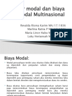 STRUKTUR MODAL DAN BIAYA MODAL MNC