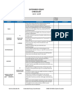 Extended Essay Checklist: Aspect Criterion Descriptor Check Comment