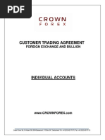 Customer Trading Agreement: Foreign Exchange and Bullion