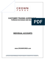 Customer Trading Agreement: Foreign Exchange and Bullion