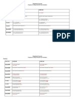 Evening - Class Routine - CSE - Fall 2019