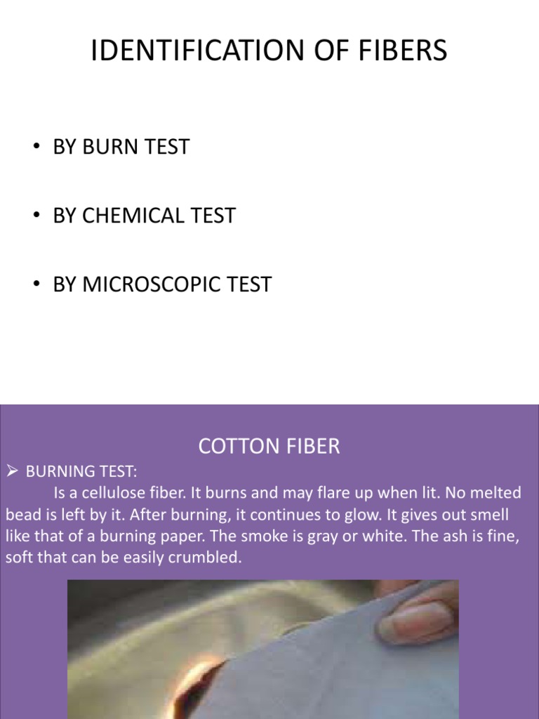 Fiber Identification Methods and Tests | PDF | Linens | Textiles