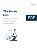 Tiller Money Labs PDF