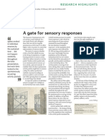  GATE FOR SENSORY  RESPONSES