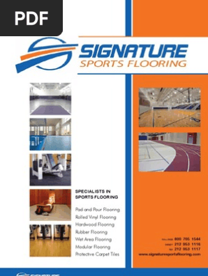 Sports Flooring Pdf Flooring Materials