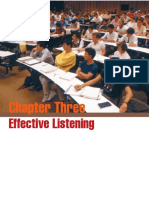 Chapter Three: Effective Listening
