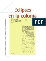 Moreno (2011) Reportes de Eclipses Durante La Colonia en La Nueva Granada