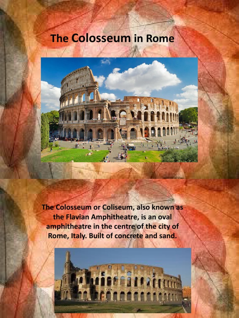 The in Rome: Colosseum | PDF