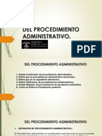 DEL PROCEDIMENTO ADMINISTRATIVO pp4