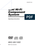 Mini Hi-Fi Component System: MHC-GN1100D