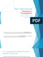 Riset Operasi - Pertemuan 9 (Kelas A)